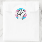 Trans Pride Circle Print Runder Aufkleber (Tasche)