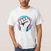 Trans Pride Circle Print T-Shirt (Vorderseite)