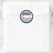 Trans Pride Circle Runder Aufkleber (Tasche)