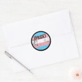 Trans Pride Circle Runder Aufkleber (Umschlag)