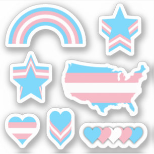Trans Pride Designs I Aufkleber