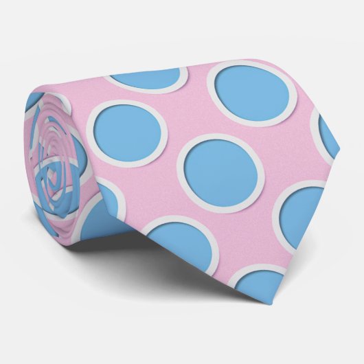 Trans Pride Digital Art Krawatte (Gerollt)