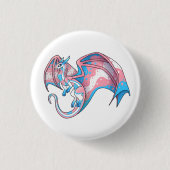 Trans Pride Dragon Button (Vorderseite)
