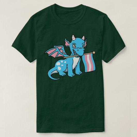 Trans Pride Dragon Transgender Pride T-Shirt (Design vorne)