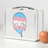 Trans Pride Driving Skull Metall Brotdose (Beispiel)