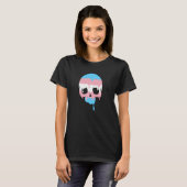 Trans Pride Driving Skull T-Shirt (Vorne ganz)