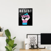 Trans Pride Fist Poster (Heimbüro)