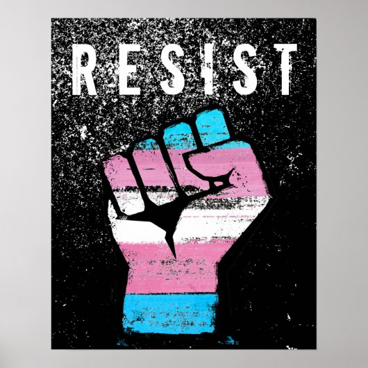 Trans Pride Fist Poster (Vorne)