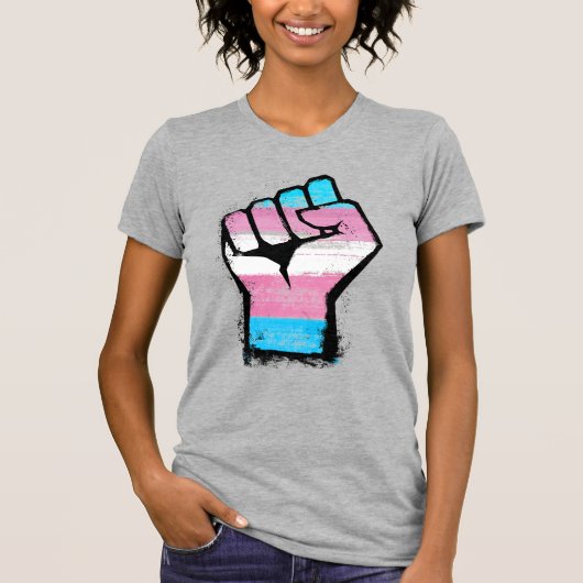 Trans Pride Fist T-Shirt (Vorderseite)