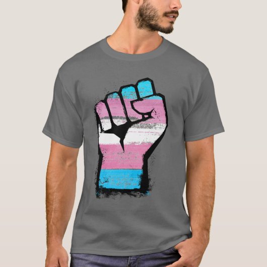 Trans Pride Fist T-Shirt (Vorderseite)