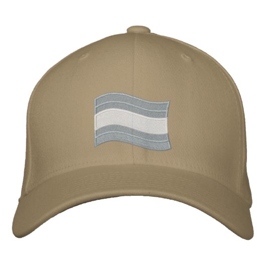 Trans Pride Flag bestickte Baseballkappe (Vorderseite)