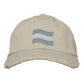 Trans Pride Flag bestickte Baseballkappe (Vorderseite)
