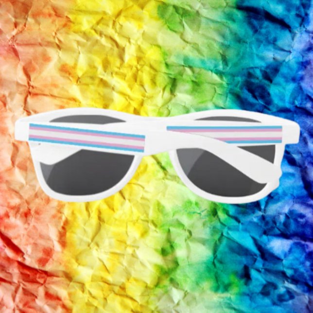 Trans Pride Flag Party Sonnenbrille (Von Creator hochgeladen)