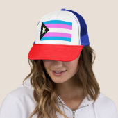 Trans Pride Flag Star Truckerkappe (Beispiel)
