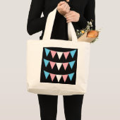 Trans Pride-Flag-Tasche Jumbo Stoffbeutel (Vorderseite (Produkt))