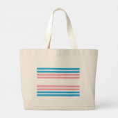 Trans Pride-Flag-Tasche Jumbo Stoffbeutel (Rückseite)