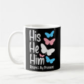 Trans Pride Flag Trans Pronouns Proud Transgender Kaffeetasse (Links)