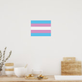 Trans Pride-Flagge - (2) Poster (Küche)