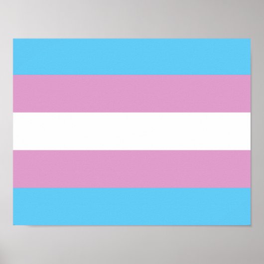 Trans Pride-Flagge - (2) Poster (Vorne)