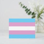 Trans Pride-Flagge - (2) Postkarte (Stehend Vorderseite)