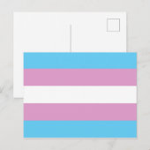 Trans Pride-Flagge - (2) Postkarte (Vorne/Hinten)