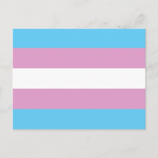 Trans Pride-Flagge - (2) Postkarte (Vorderseite)
