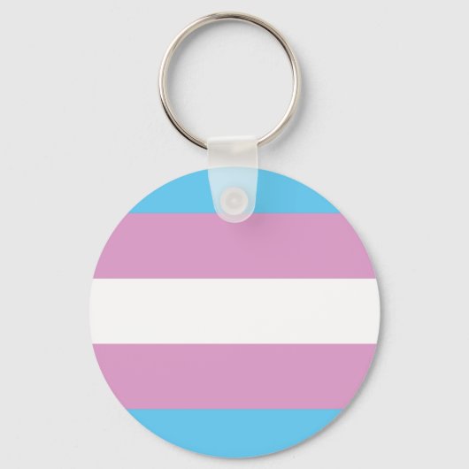 Trans Pride-Flagge - (2) Schlüsselanhänger (Vorderseite)