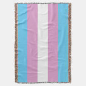 Trans Pride-Flagge Decke (Vorderseite Vertikal)