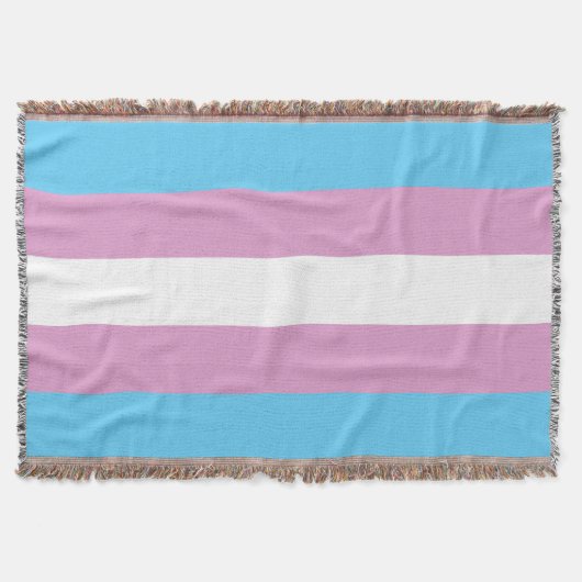 Trans Pride-Flagge Decke (Vorderseite)