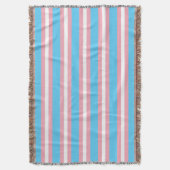 Trans-Pride-Flagge Decke (Vorderseite Vertikal)