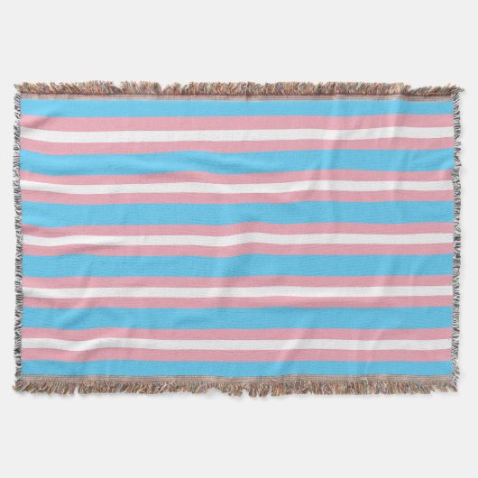 Trans-Pride-Flagge Decke (Vorderseite)