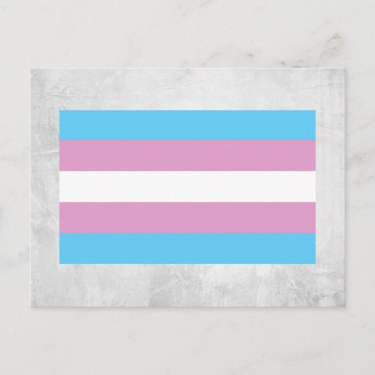 Trans Pride-Flagge Postkarte (Vorderseite)