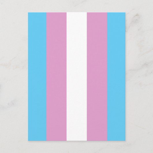 Trans Pride-Flagge Postkarte (Vorderseite)