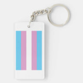 Trans Pride Flagge Schlüsselanhänger (Rückseite)