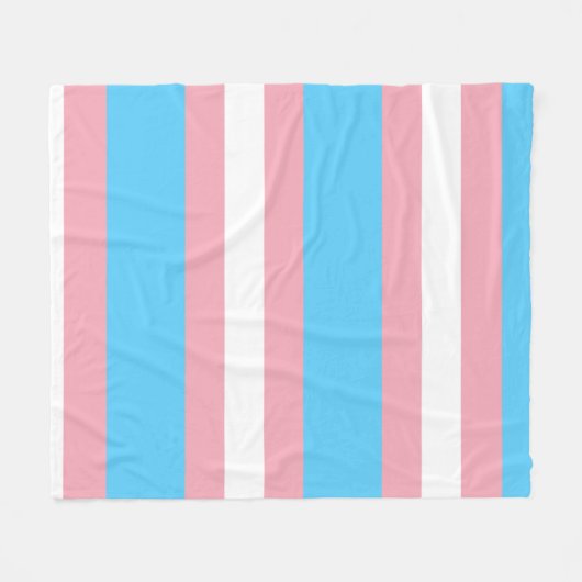 Trans Pride! Fleecedecke (Vorderseite (Horizontal))