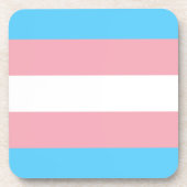 Trans Pride! Getränkeuntersetzer (Vorderseite)
