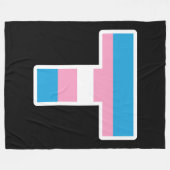 Trans Pride Hauptstadt T Fleece Blanket (Vorderseite (Horizontal))