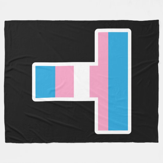 Trans Pride Hauptstadt T Fleece Blanket (Vorderseite (Horizontal))