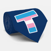 Trans Pride Hauptstadt T Necktie Krawatte (Gerollt)