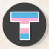 Trans Pride Hauptstadt T Sandstone Untersetzer (Vorne)