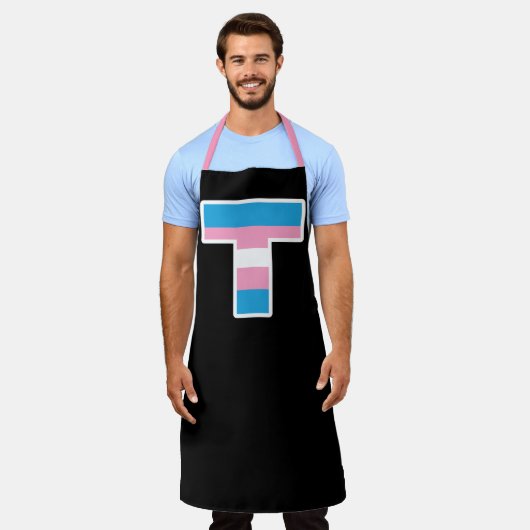 Trans Pride Hauptstadt T Schürze (Getragen)