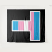 Trans Pride Hauptstadt T Tapestry Wandteppich (Vorderseite (Horizontal))