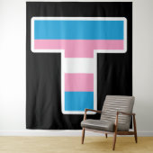 Trans Pride Hauptstadt T Tapestry Wandteppich (Beispiel)