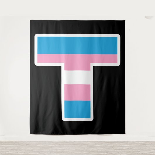 Trans Pride Hauptstadt T Tapestry Wandteppich (Vorderseite)