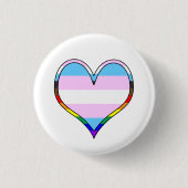 Trans Pride Heart Button (Vorderseite)