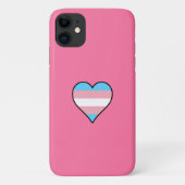 Trans Pride Heart Case-Mate iPhone Hülle (Rückseite)