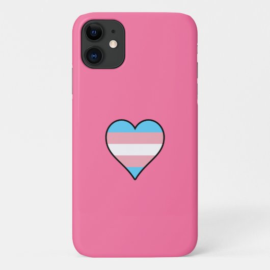 Trans Pride Heart Case-Mate iPhone Hülle (Rückseite)