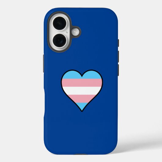 Trans Pride Heart Case-Mate iPhone Hülle (Rückseite)