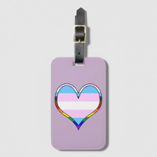 Trans Pride Heart Gepäckanhänger