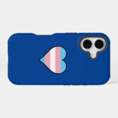 Trans Pride Heart iPhone 16 Hülle (Rückseite (Horizontal))